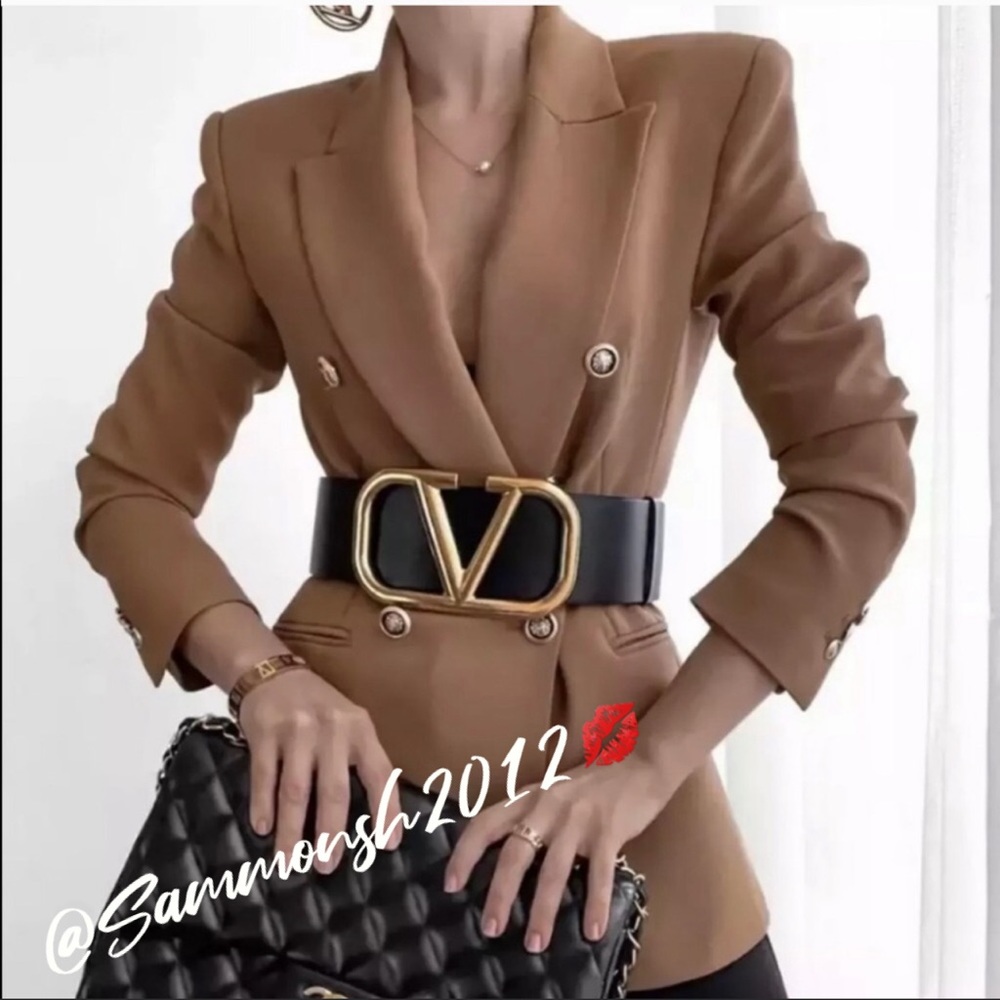 BLOGS FAV💋ZARA DOUBLE BREASTED PIQUÉ BLAZER